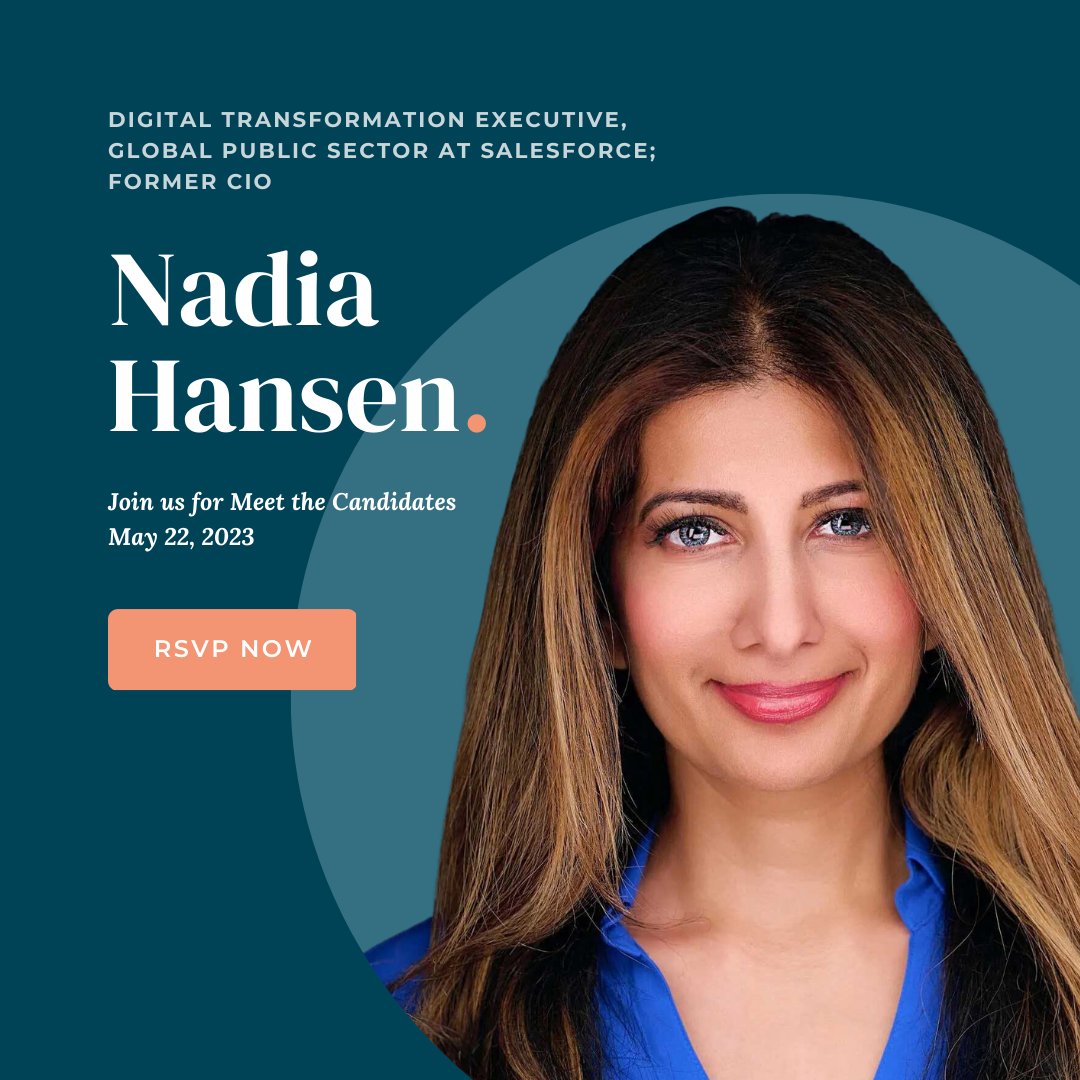 theboardlist's tweet photo. 📣 Connect w/ 16 #leaders at our May 22 🤝 Meet the Candidates 🤝 event, including:

⭐ @nadia_hansenSF, Digital Transformation Exec,  Former @salesforce &amp; #CIO
⭐ Antwane Owens, Finance Executive
⭐ @shalinigovilpai, VP &amp; GM, TV @Google
 
🗓️ RSVP Today!: https://t.co/d2qhh8QWw5 https://t.co/zBQJouQbLj