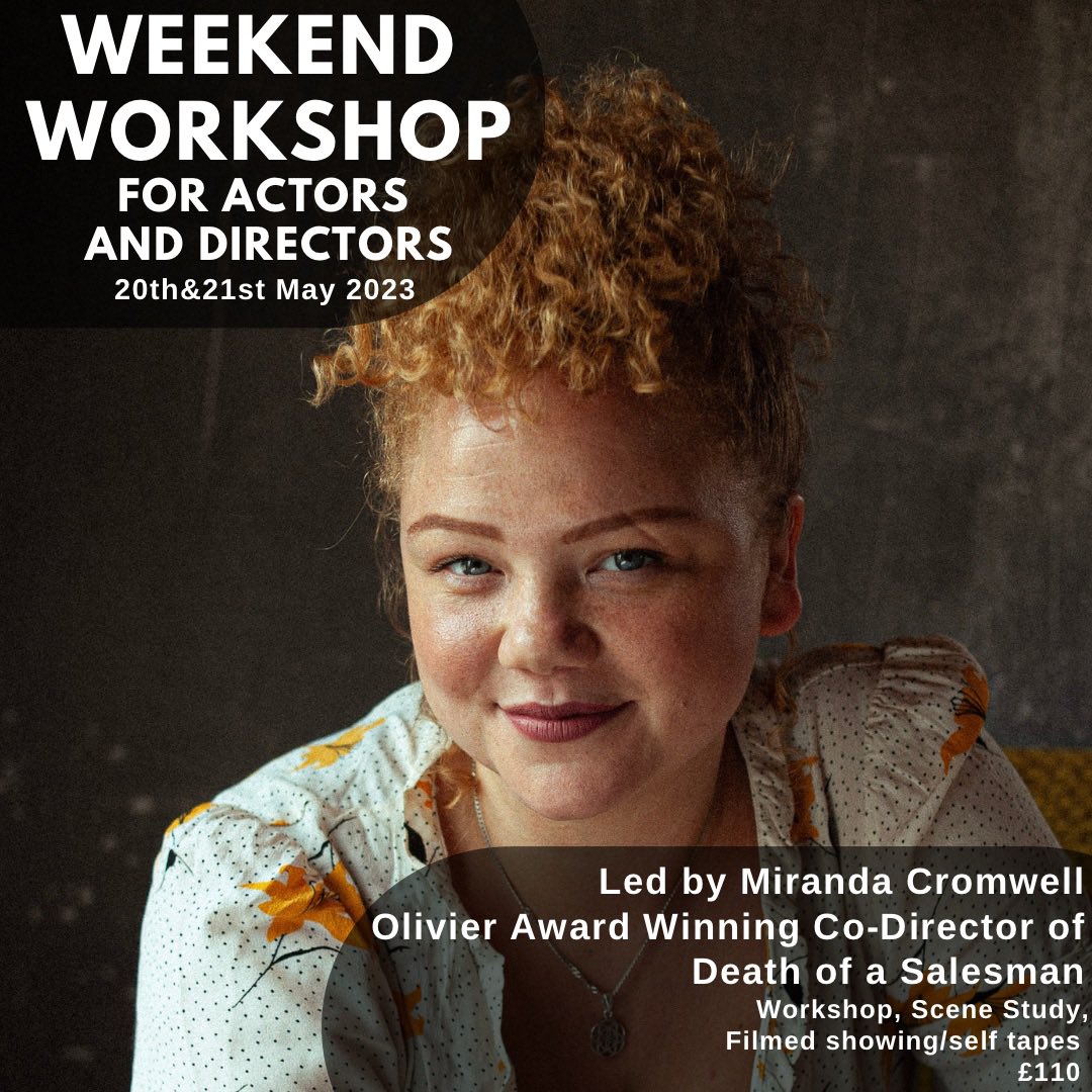 Dir_Playground's tweet photo. Attention theatremakers! Don’t miss your chance to work with Olivier award winning co-director of Death of a Salesman, @MirandaCromwell!

Book your place now to spend a weekend learning rehearsal technique and doing guided scene study under one of the best directors around! https://t.co/nSHCDxtfdL