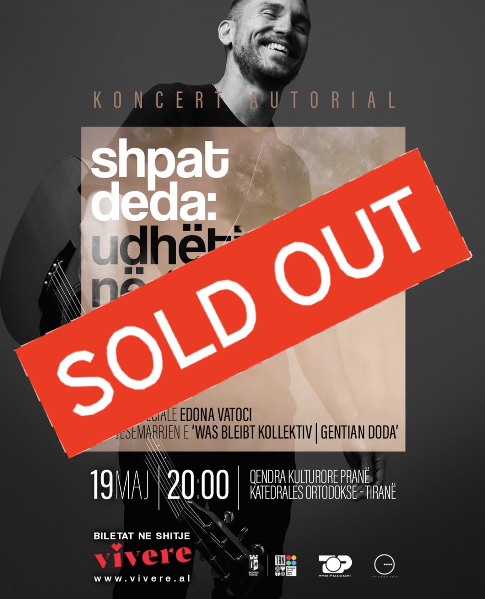 Koncerti autorial ‘Udhëtim në Fjalë e Tinguj’ me 19 maj në Tiranë është SOLD OUT ❤️

Shihemi së shpejti për një natë të paharrueshme! #19maj #udhetimnefjaleetinguj #shpatdeda #tirane 🎢☁️🪐