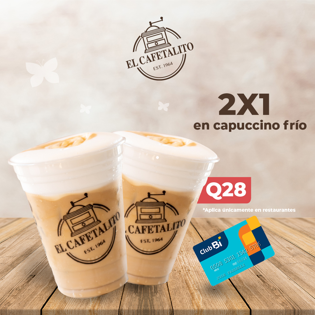 El_Cafetalito's tweet image. Por la tarde comparte un Capuccino frío con tu tarjeta #ClubBi.

¿A quién invitas hoy?  🤔

#ElCafetalito #ClubBI #BI #Capuccino #bebidas