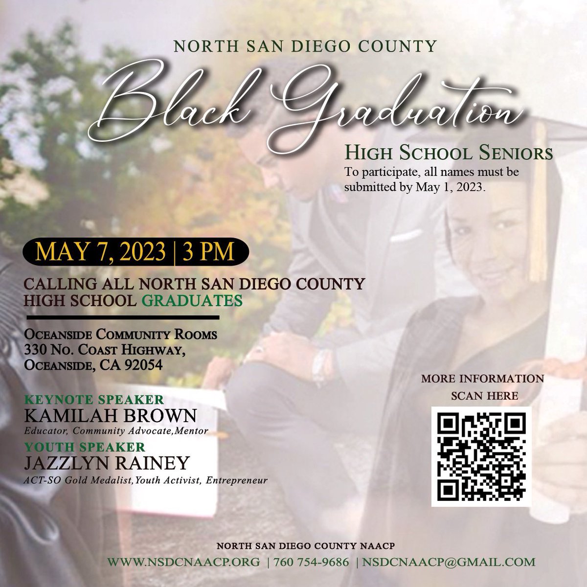 Thank you to the North San Diego County Chapter of #NAACP for inviting me as the #keynote @ the Inagural Black #graduation What an honor! 🗣️ out to the BRILLIANT c/o 2023 &amp; families in attendance. What an amazing event🙌🏽! #knowyourworth #education #Students #community