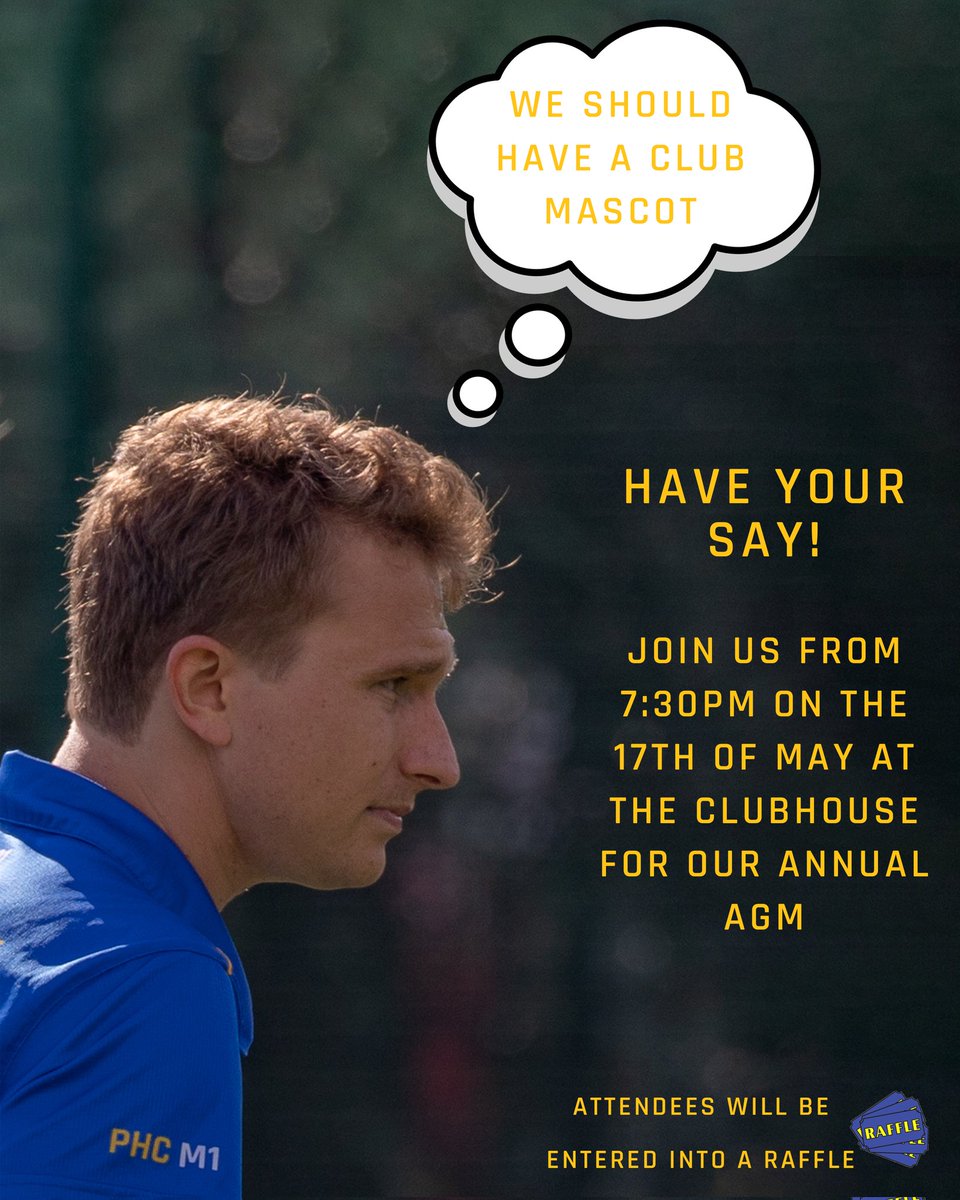 A date for the diary for our annual AGM 🚨

We meet at the clubhouse at 7:30pm on the 17th May!

#MensHockey #WomensHockey #FieldHockey #LondonHockey #WestLondon #Chiswick