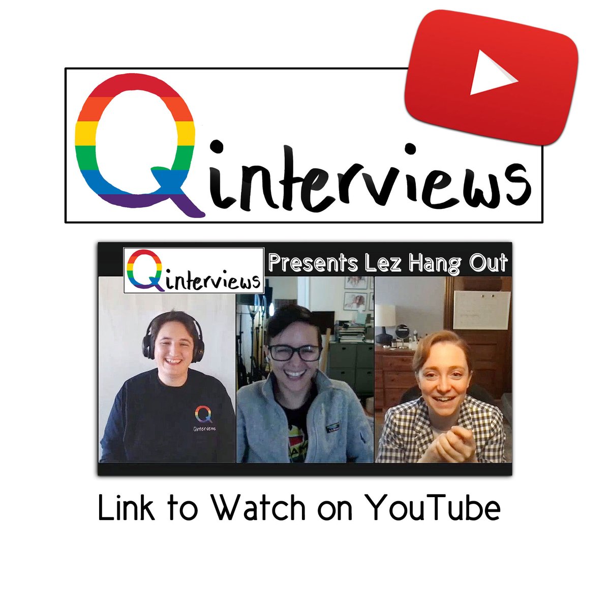qinterviews's tweet photo. Check out my interview with @lezhangoutpod - now on YouTube (Fully English subtitled)
We chat about #ALOTO, The Wilds (We didn't need the boys) Cancellations, Queer musicals and even come up with our own Queer TV/Movie plot and much more!
https://t.co/j9WoL2XWUY
#Qinterviews https://t.co/2UxnQXEN9Z