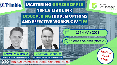 Mastering Grasshopper Tekla Live Link: Discovering Hidden Options and Effective Workflow Tips (May 16 at 14h CEST) ift.tt/8TO6qiW