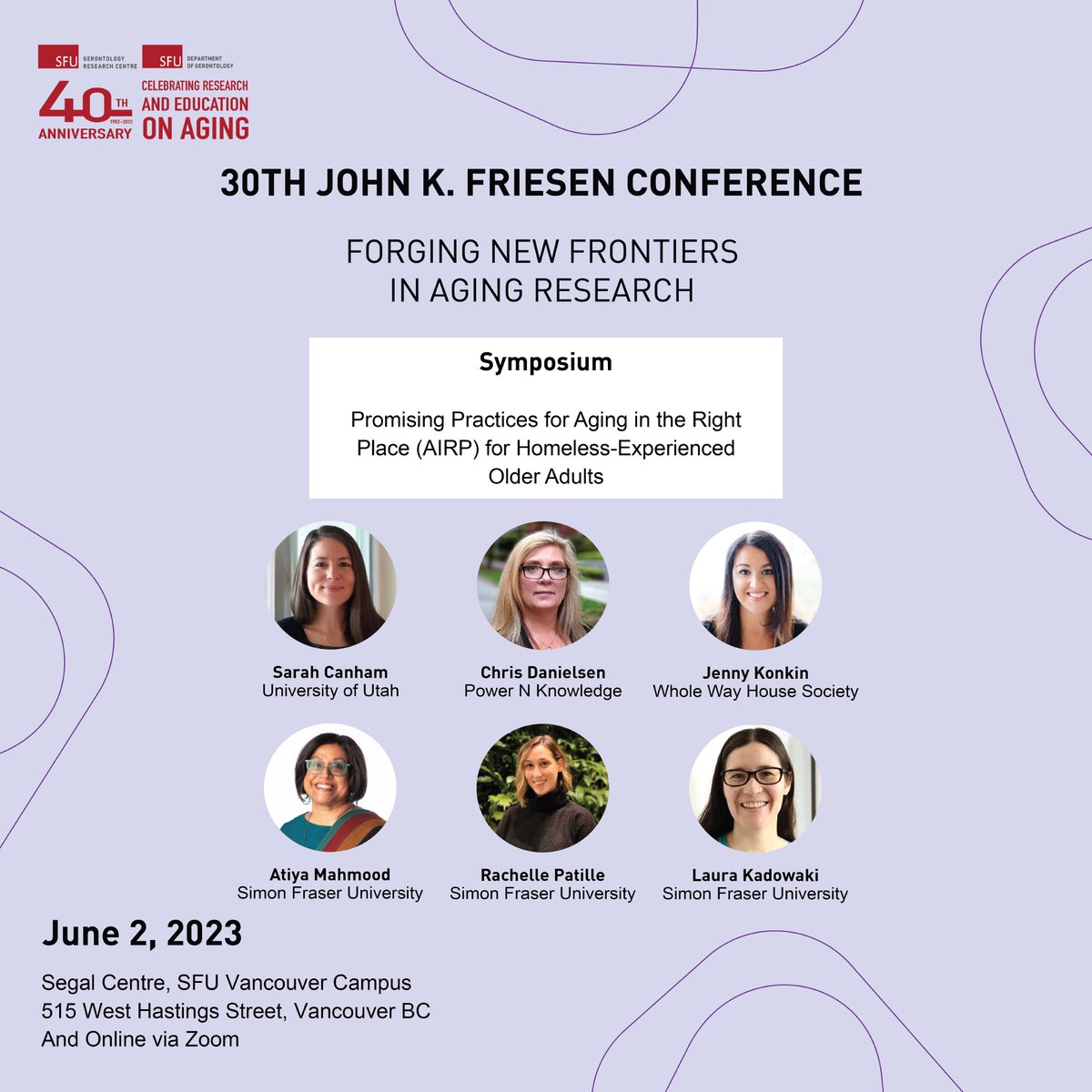 Join the Aging in the Right Place (AIRP) research team and their community partners at #Friesen2023. Learn about how they are addressing housing precarity and homelessness.⁣
⁣
June 2 | Register: bit.ly/3JyxTni