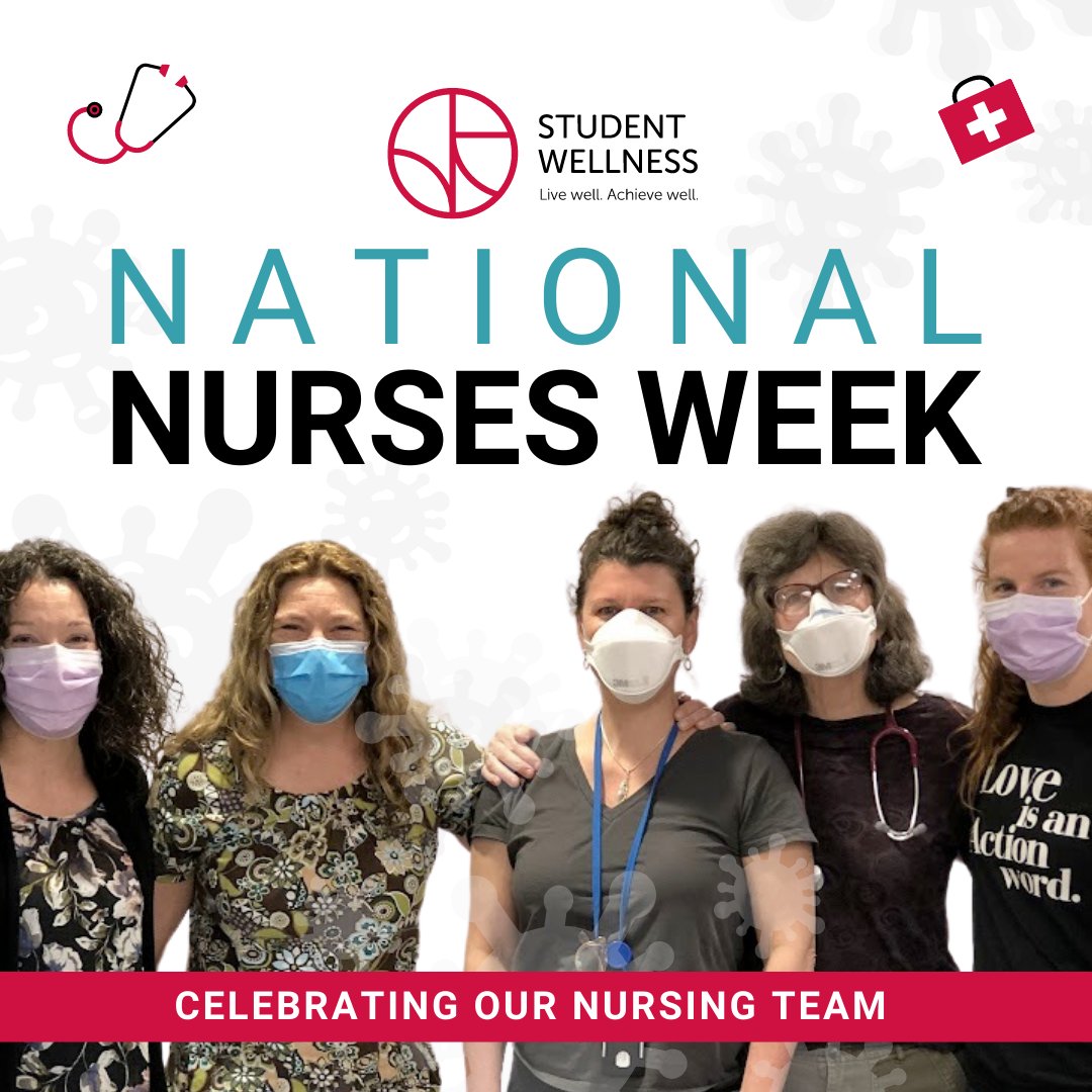 Happy #NursesWeek to the incredible nursing team at Student Health Services! Your hard work and dedication to elevating healthcare delivery to students at the <a href="/uofg/">University of Guelph</a> is truly appreciated. 
Thank you for going above and beyond this past year→ wellness.uoguelph.ca/news/celebrati…