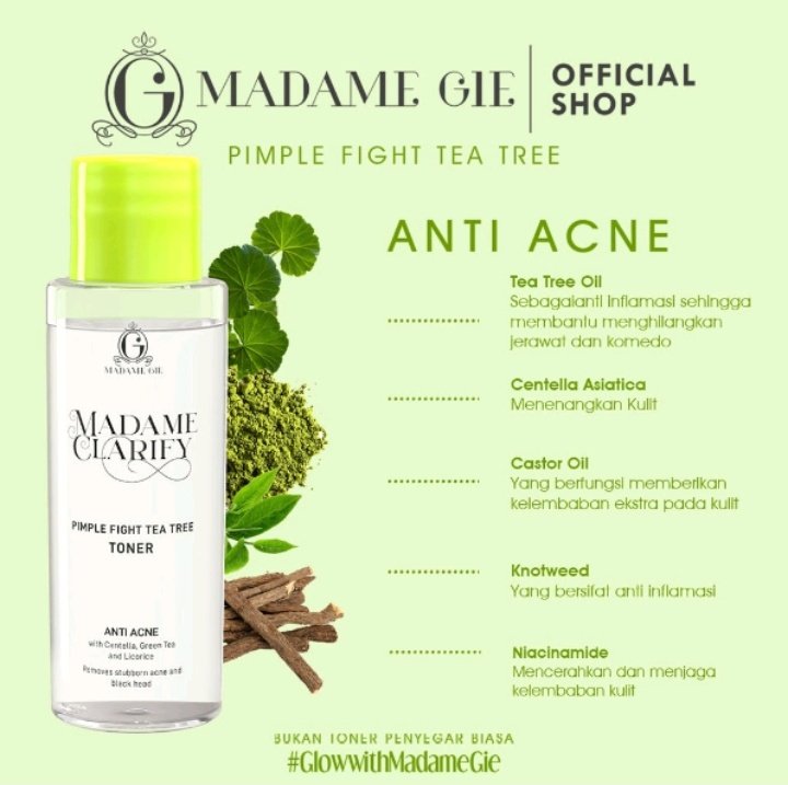 hepiicheese's tweet image. Shopee mall Falsh Sale⚡: Madame Gie Madame Clariry Face Toner -  Skin Care Pelembab 

Beli disini : shope.ee/30ITUxo4UC 

#falshsale #shopee #madamegie