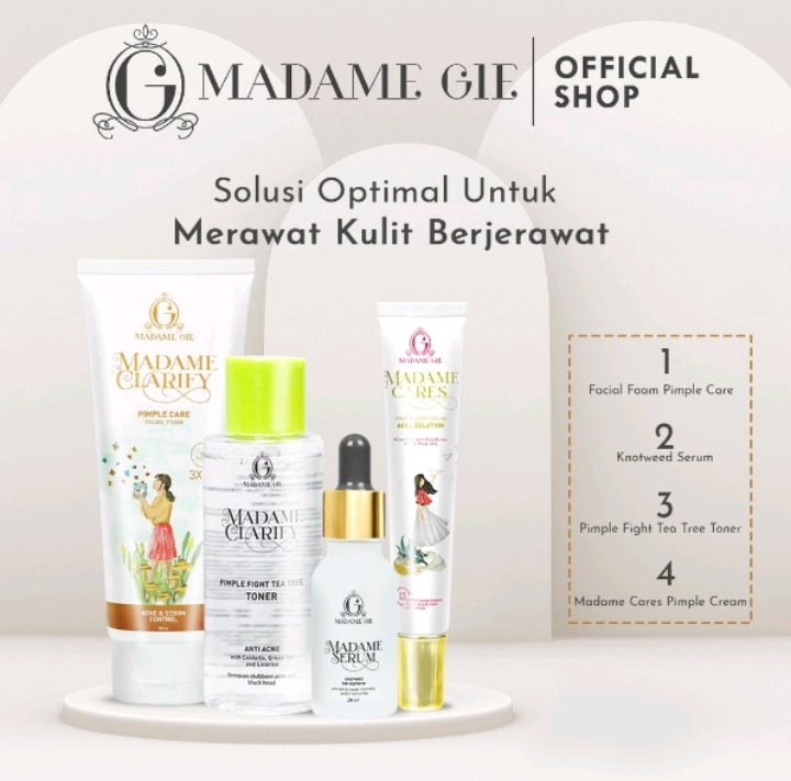 hepiicheese's tweet image. Shopee mall Falsh Sale⚡: Madame Gie Madame Clariry Face Toner -  Skin Care Pelembab 

Beli disini : shope.ee/30ITUxo4UC 

#falshsale #shopee #madamegie