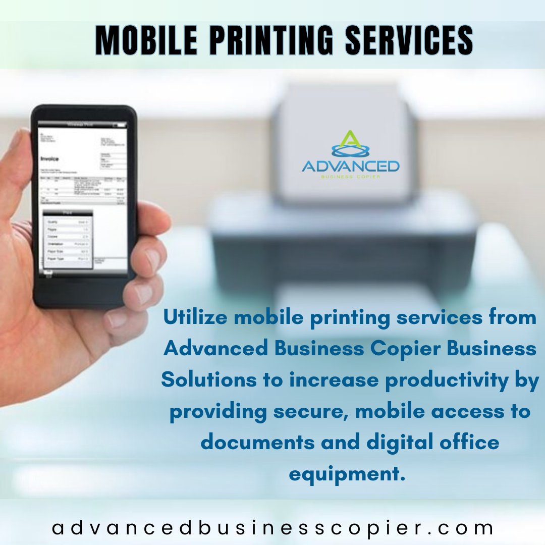 The boundaries of the office are no longer physical thanks to mobile devices' access to emails, documents, and the internet. 
.
.
.
.
.
#MobilePrinting #OnTheGoPrinting #WirelessPrinting #MobileOfficePrinting
#PortablePrinting  #MobilePrinter