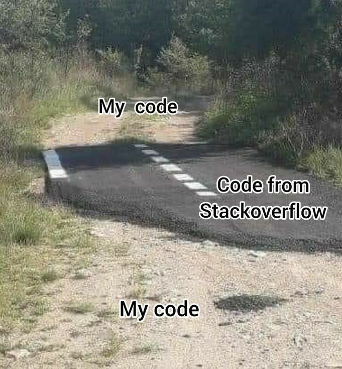 VishalMalvi_'s tweet photo. Just witnesses the ultimate collaboration : my code teamed up with code from Stack Overflow https://t.co/Z39oF0jGtw