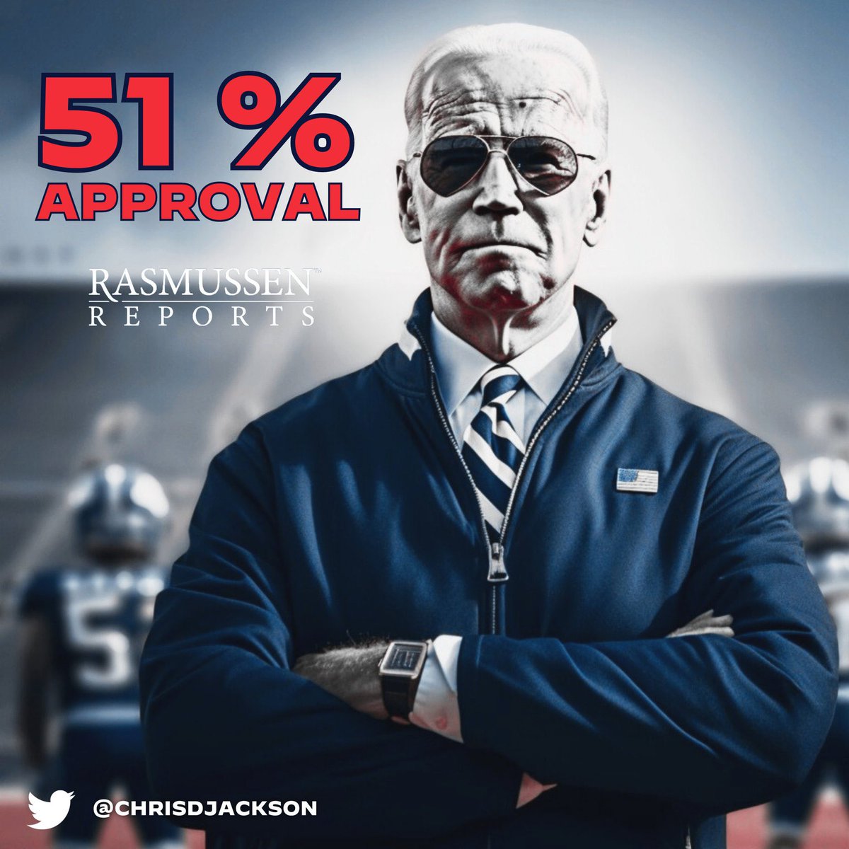 BREAKING: President Biden’s approval rating stands at 51% today according to a new poll from Trump's favorite polling firm, Rasmussen.

51% approve
48% disapprove 

Who else thinks the media should give positive poll numbers like these just as much attention as they do the