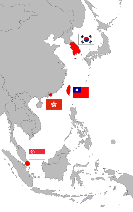 Upsc__Pulse's tweet photo. The Asian tiger economies typically include Singapore, Hong Kong, South Korea, and Taiwan. The Asian tigers are high-growth economies that have transitioned from predominately agrarian societies of the 1960s to industrialized nations.
#upsc https://t.co/oKTJjy78Jd