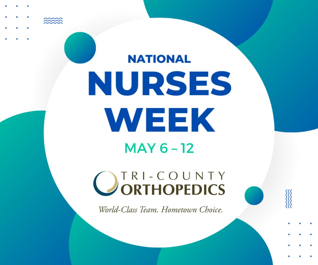 TriCounty_Ortho's tweet photo. HAPPY NURSES WEEK! | This week, we celebrate the incredible contributions that nurses make to our healthcare system and our communities.

Thank you for your unwavering dedication, commitment, and compassion. You are true heroes, and we are so grateful for everything you do! https://t.co/y1i7SqUlRP