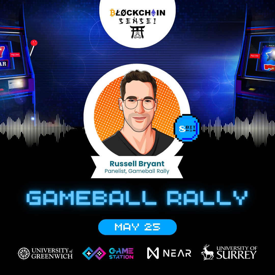 8bit_arcade1's tweet photo. We're excited to announce that we've been working on a range of projects! Come along to this #Gameball event presented by @BlockchainSen, @NEARProtocol, @UniofGreenwich, @UniOfSurrey and see all the exciting things happening in the #gamingcommunity!

#GamingNews #investor #gamer https://t.co/q1r4WVcb7h