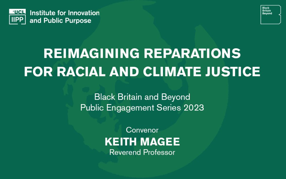 On 19/5, IIPP Visiting Professor @keithlmagee will launch a new public events series looking at the at the intersection of #race and #climate, bringing together scholars, policymakers and activists. #ClimateJustice #RacialJustice

Info ➡️ bit.ly/3LSuvGw