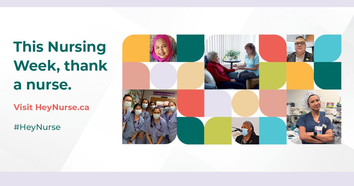 It is still day one of #NursingWeek2023, and we're already excited to welcome you to our second webinar.

Join us as nurses from across Canada, unveil the #HeyNurse campaign.

Webinar begins at 1 p.m. ET: RNAO.ca/events/heynurs…

<a href="/alberta_nursing/">Alberta Association of Nurses (AAN)</a> <a href="/canadanurses/">Canadian Nurses Association</a> <a href="/ARNMNurses/">ARNM (Association of Regulated Nurses of Manitoba)</a> <a href="/nnp_bc/">NNPBC</a>