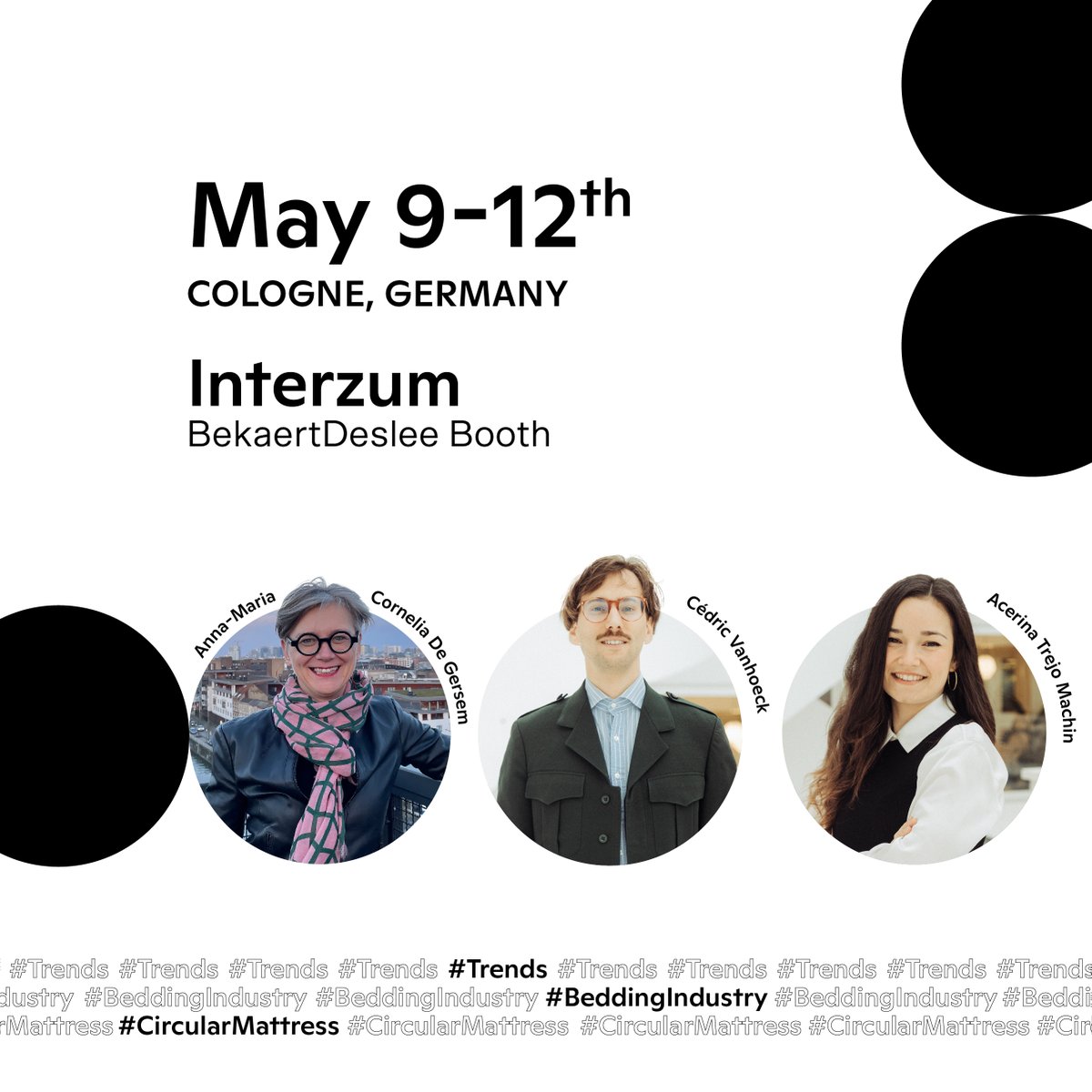 Book a meeting with Anna-Maria at <a href="/interzumcologne/">interzum</a>: meetings.hubspot.com/annamc/anna-ma…
Book a meeting with Cedric at <a href="/interzumcologne/">interzum</a>: meetings.hubspot.com/cedric-vanhoec…
Book a meeting with Acerina at <a href="/interzumcologne/">interzum</a> : meetings.hubspot.com/acerina/acerin…