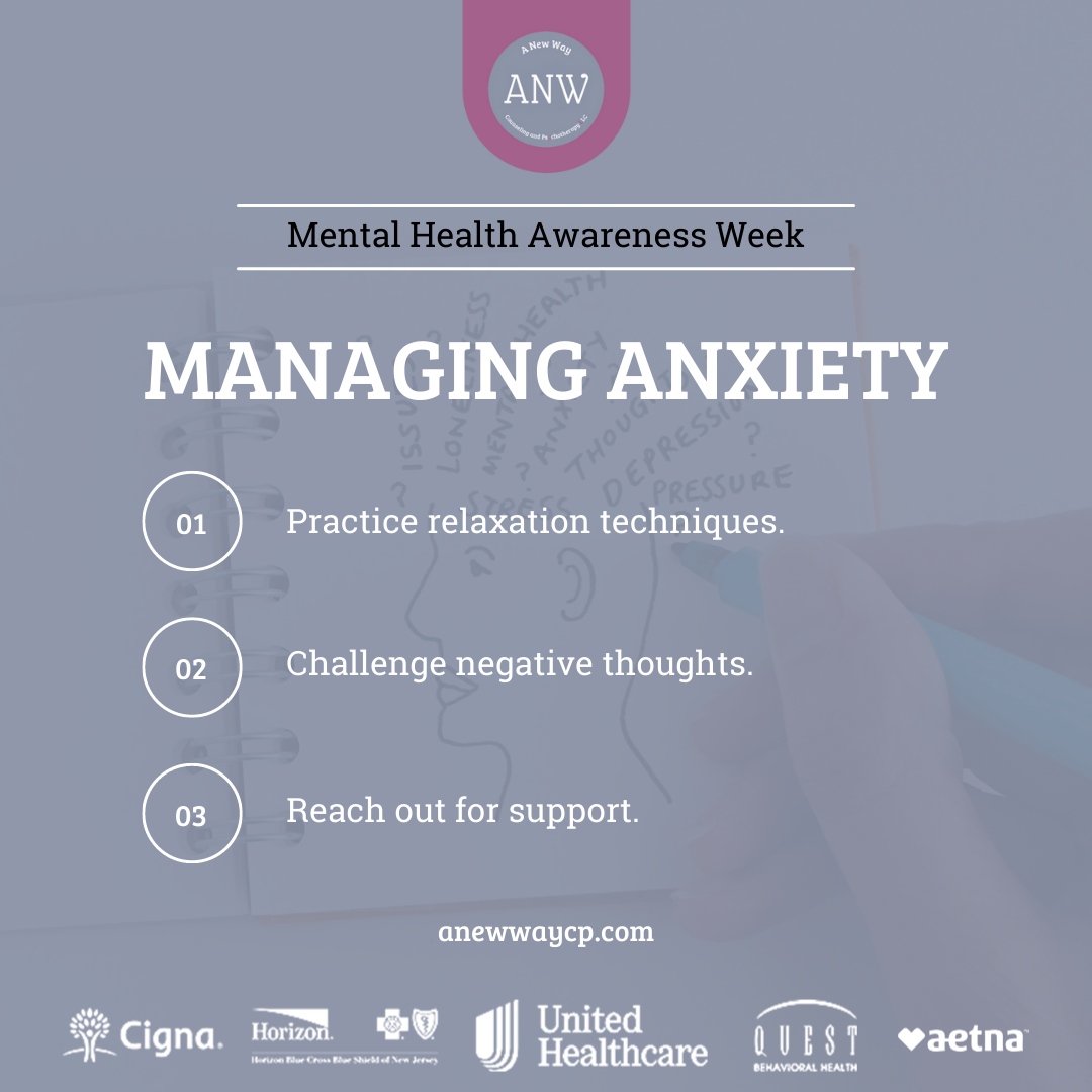 anewwaycp's tweet photo. #MentalHealthAwarenessWeek2023 is focused on anxiety. Let's use this week to raise awareness, reduce stigma, and promote support and resources for those living with anxiety. https://t.co/iv9TRvt9oq

#mentalhealthawareness #mentalhealth #anxiety #mentalhealthawarenessweek https://t.co/nFE6pFcIwA