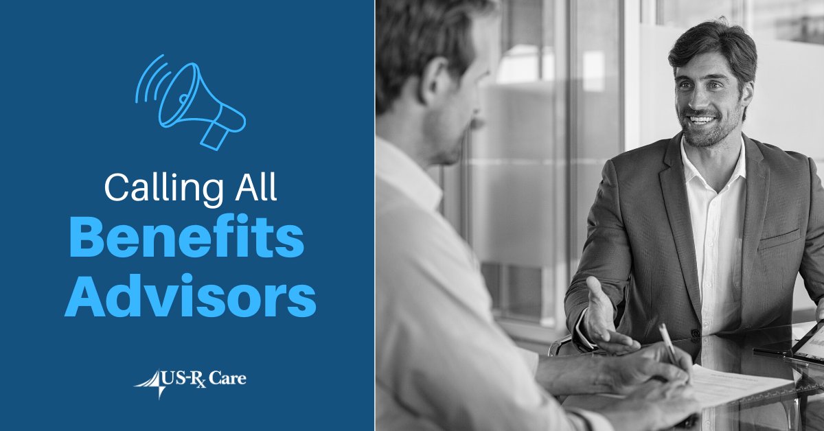 Benefits advisors are the critical link between insurers and plan sponsors. With US-Rx Care, your clients have the opportunity to access needed medications at the lowest available cost.

pulse.ly/wbb3s4ere0

Better Outcomes and Lower Cost.

#benefitsadvisors #PBM