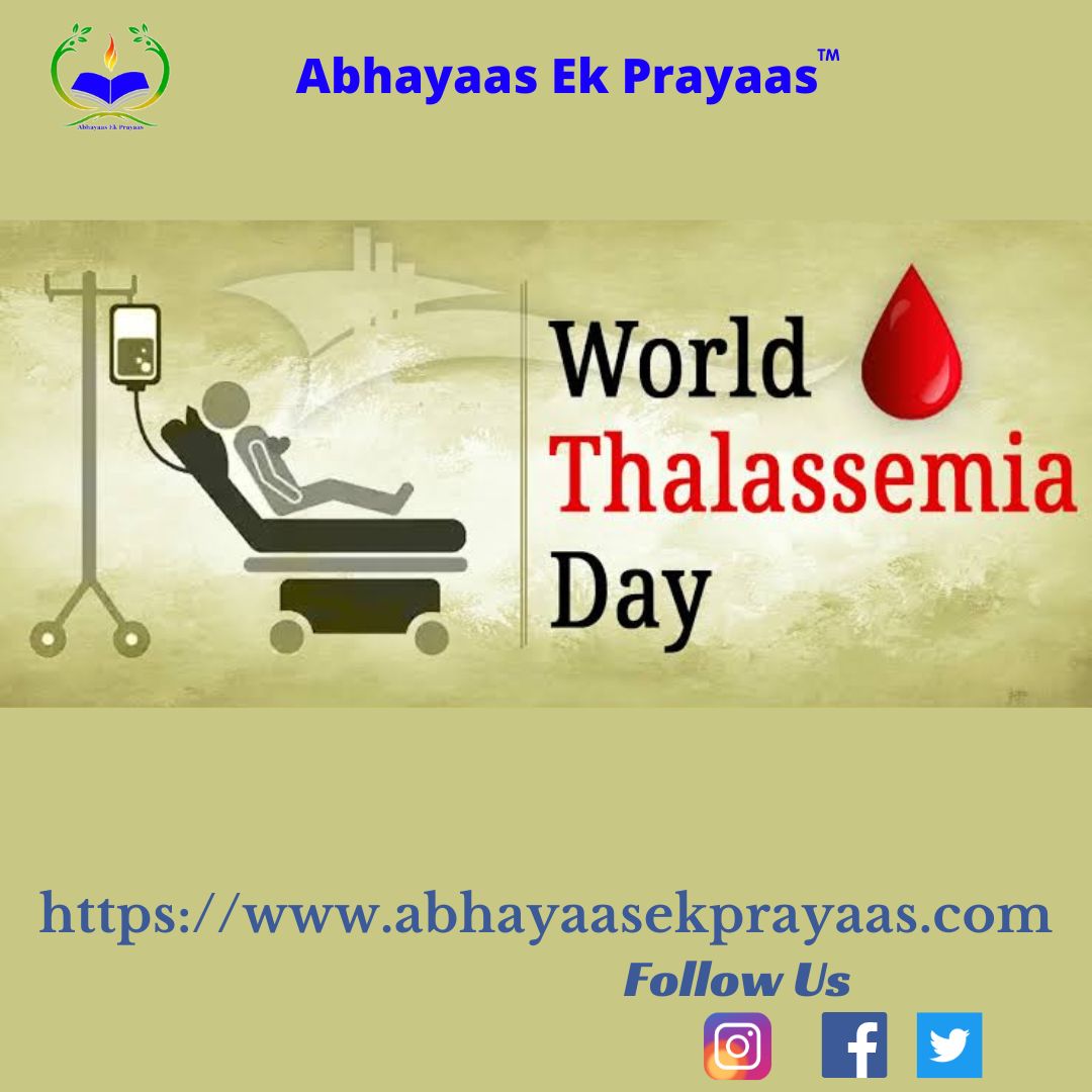 #WorldThalassemiaDay is a global healthcare event commemorated every year on May 8th to raise awareness about the condition among the local public & policymakers, apart from supporting and strengthening the morale of the victims who have battled for years with this fatal disease.