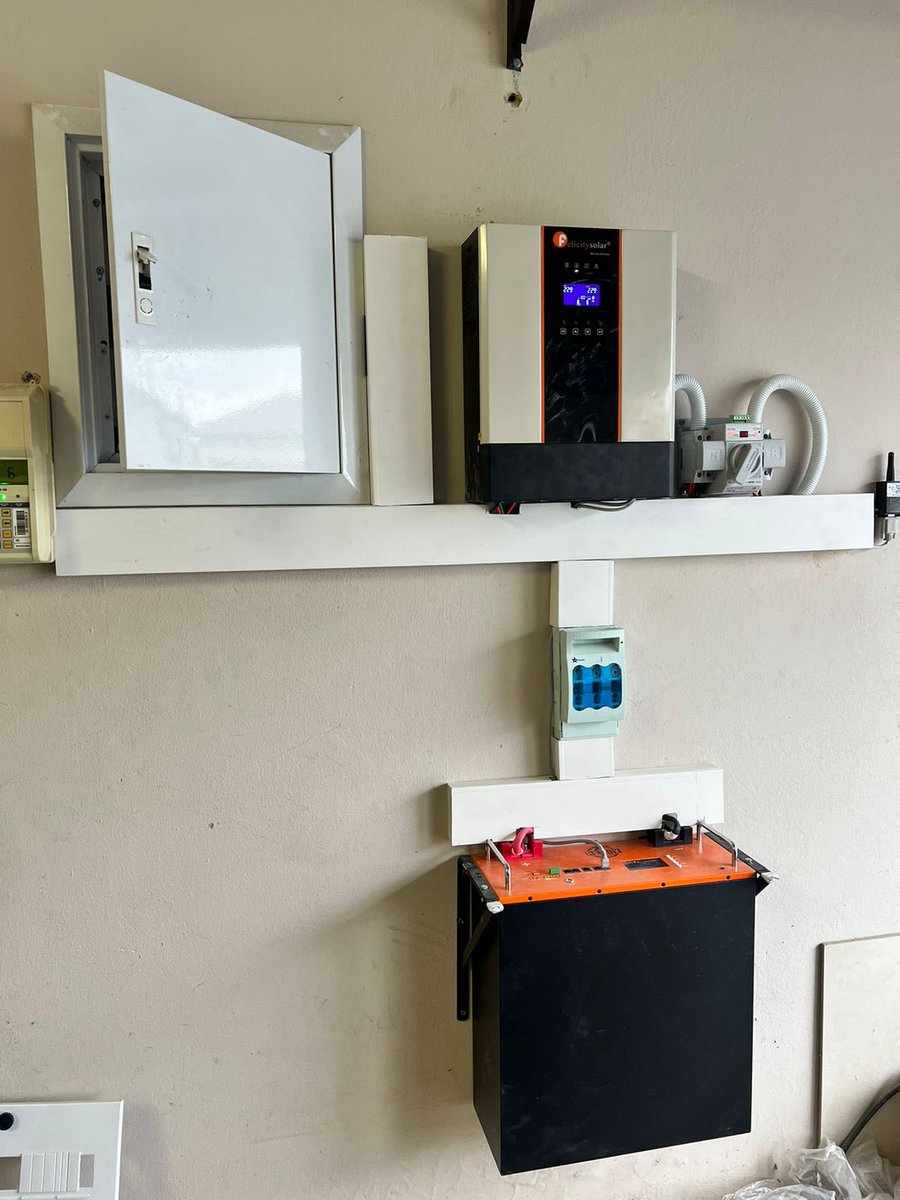 vhusha's tweet photo. 5kva backup system successfully installed https://t.co/1pI8nBIe6h
