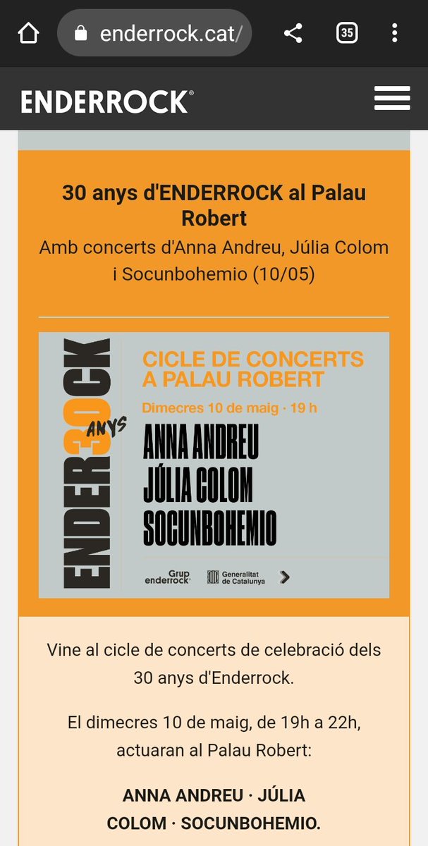 CompanyStas's tweet photo. #10maig23
6hV @helenacampsmus
a Roda d Ter/elFaristol

7hV
~30anys d'@enderrock: #AnnaAndreu @julia_colom_
@socunbohemio a BCN/@palaurobert
~Essenis, cristians i càtars" d JosepM Gort a Rubí/@RacodelLlibre

11hN @eduestevemusic i 2h (11/5) @doctorprats a Badalona/passeig Marítim https://t.co/xSCT9Amcdx