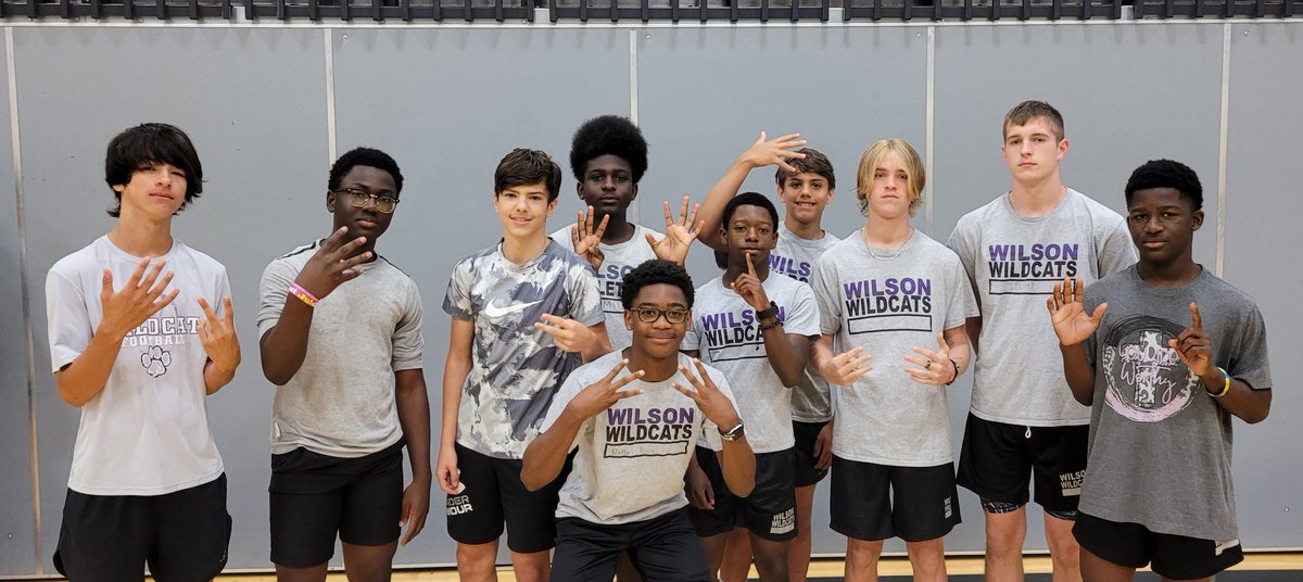 TWMSWildcats's tweet photo. 7th and 8th grade Top 10 Athletes are in. These boys worked hard to make this list. Great job, Wildcats! @TruettWilsonMS #WilsonIsAVibe https://t.co/2cjuwYkEQa