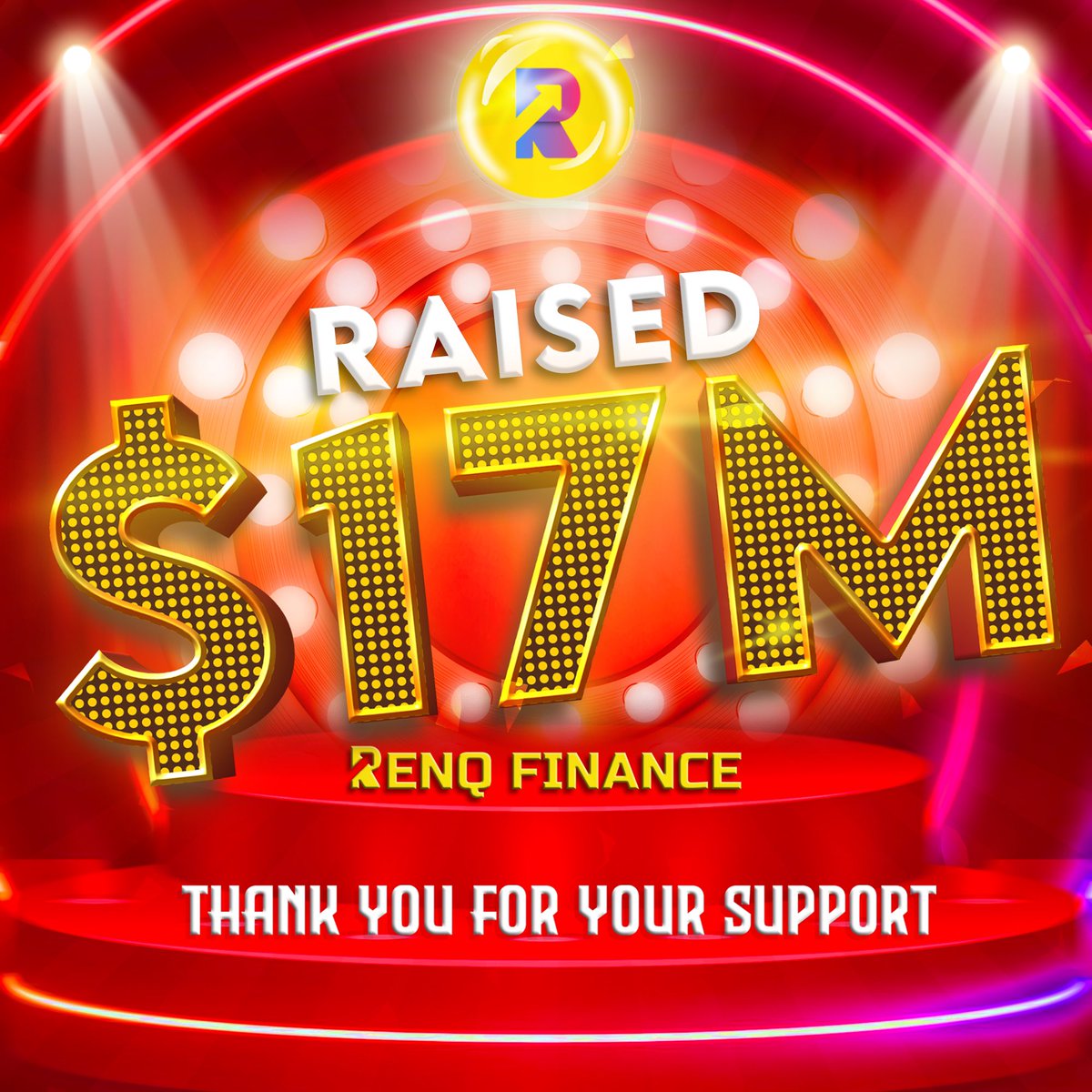 RenQ_Finance's tweet photo. 🚨MILESTONE ACHIEVED🚨

RenQ Finance Has Raised $17 Million. 🔥🔥

Another Huge Achievement for our RenQ Community. ❤️ 

We Thank You For Your Continued Trust & Support. 🙏🙏

BUY NOW - https://t.co/q1EFoSvIfx

‼️ Note: We Never DM You First, Always Check Our Social Links On Website, Never Share Your Private Key/Seed Phrase With Anyone. Our Only Domain Is https://t.co/8ZPfvkVLoD ‼️