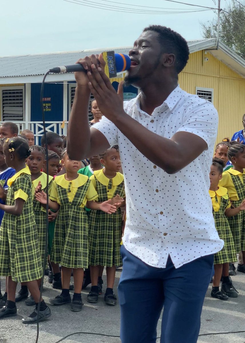 NCU91FM's tweet photo. Today, we visited Homestead Primary and Infant School and had an amazing time with Principal Sophia Deer, Ms Duhaney (the Kindest Teacher), and Victoria Nelson (the Kindest Student). We also had a special performance by Oshane Mais.
#ActsofKindnessTour #SpreadPositivity #NCUFM https://t.co/0XMvKlDjpO