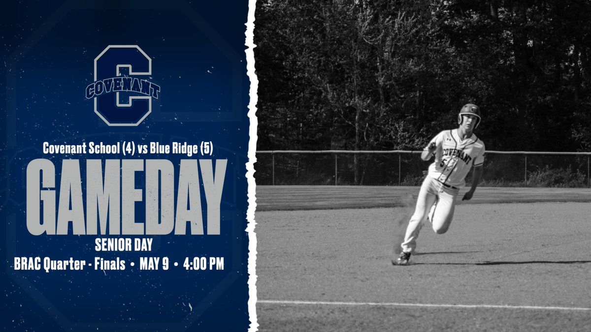 CovenantEagles's tweet photo. Playoffs start tomorrow for baseball and
we are also honoring our lone senior tomorrow
afternoon!

Come out and support your Eagles as they host Blue
Ridge at 4:00! 🦅⚾️ https://t.co/XnEk4G8IWJ