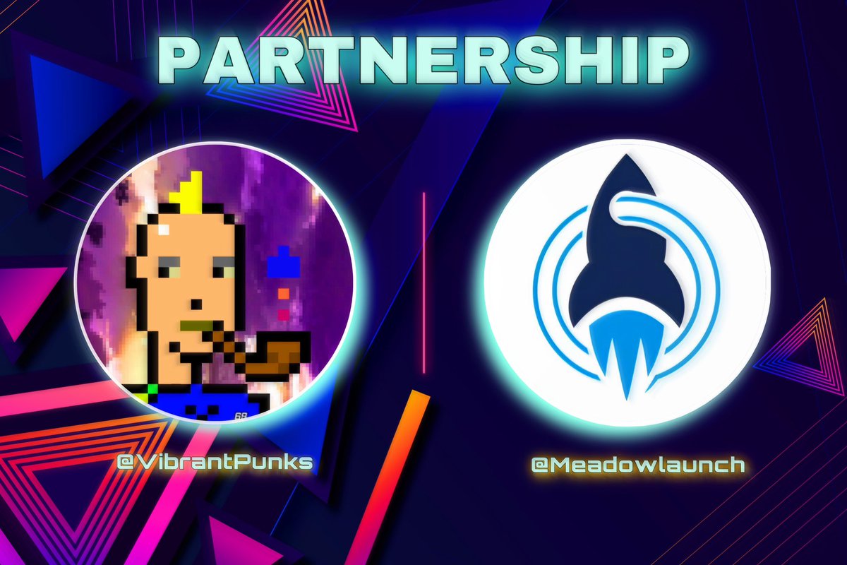 📢 We're thrilled to announce the partnership of
  <a href="/VibrantPunks/">Vibrant Punk Club | $VPST BRC20🟧</a> and <a href="/meadowlaunch/">Meadow</a> 
 
With this amazing partnership 
We are giving away freemint and wl spots

1. Follow <a href="/VibrantPunks/">Vibrant Punk Club | $VPST BRC20🟧</a> &amp; <a href="/meadowlaunch/">Meadow</a> 
2. #drop #sui wallet
3. 20 wl up for grabs 

 #meadowlaunch #Nft #Vpc #SuiNFT