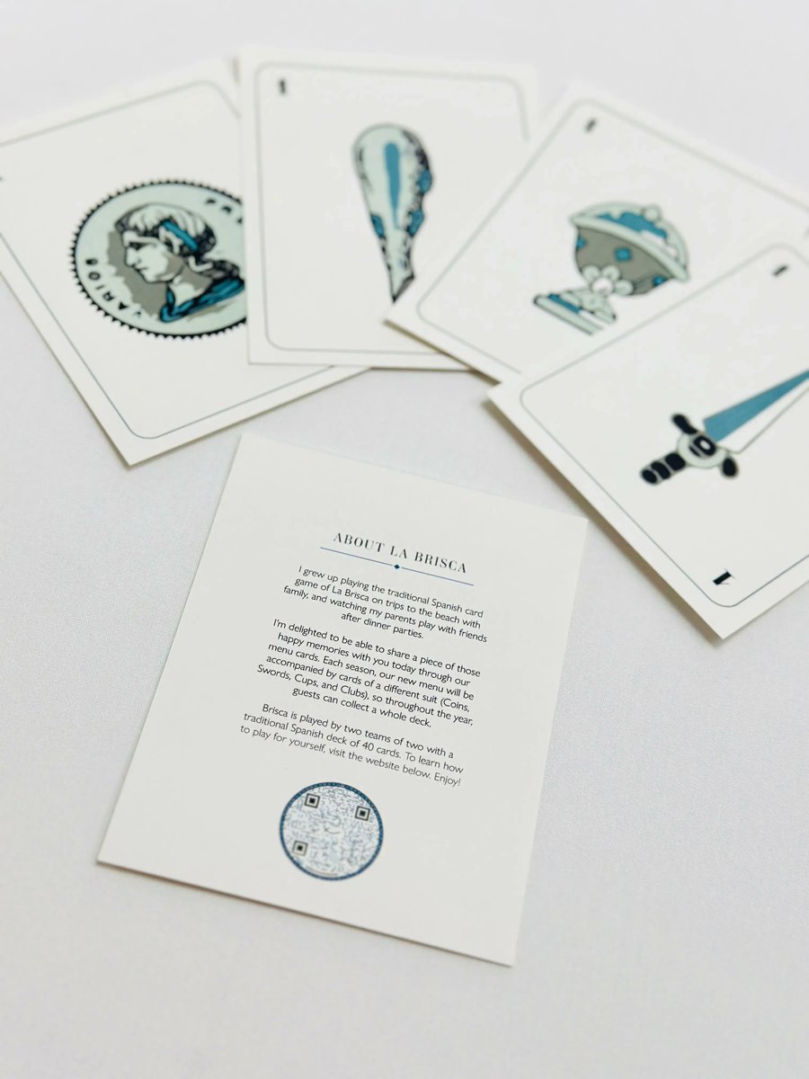 XiquetDL (@xiquetdl) on Twitter photo Our Chef’s Notes playing card deck is complete! 🃏 Our Spring menu pairs with Clubs, the final suit in our ‘La Brisca’ deck. If you’ve been playing along, now's the time to book a table and collect the final cards to play <a href="/chefdannylledo/">Danny Lledó</a>'s favorite game
buff.ly/3F3wxPh Our Chef’s Notes playing card deck is complete! 🃏 Our Spring menu pairs with Clubs, the final suit in our ‘La Brisca’ deck. If you’ve been playing along, now's the time to book a table and collect the final cards to play <a href="/chefdannylledo/">Danny Lledó</a>'s favorite game
buff.ly/3F3wxPh