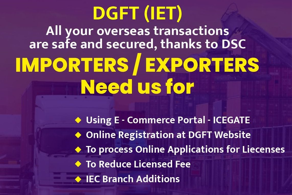 Care4SignDSC's tweet photo. Get DSC for ICegate at notional cost
M +91-9999423371/ 9136444136

#DGFT  #DSCSolutions #icgateDSC #icgatedigital #adcode #ieccode #ieccodeupdate #digitalsignaturecertificate #cargo #icegate https://t.co/k7b9mtaBR7