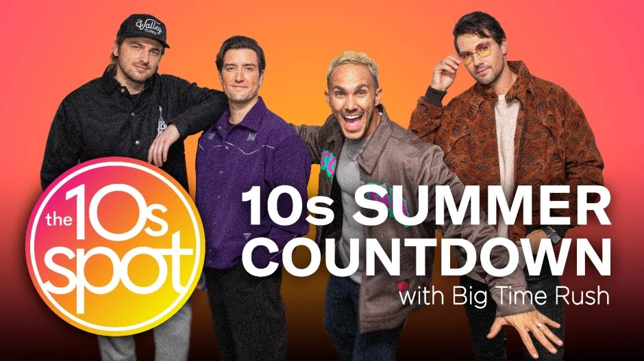 BigTimeSnaps_'s tweet photo. Vote for Your Favorite Summer Hits from the 2010s.
Hear Big Time Rush Count Them Down! 

Make sure to vote for Windows Down and 24/seven! 

Voting ends on May 22. 

https://t.co/ZfdM0dUirp https://t.co/ySdyQgo5VR