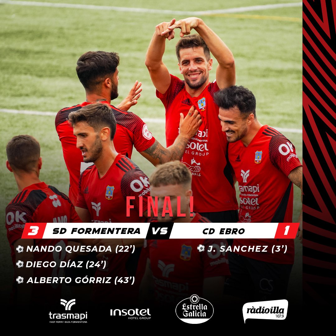 Victoria importantísima del Formentera ante el Ebro por 3-1. El equipo se acerca al objetivo pero todavía tiene que atarlo.
<a href="/VictorAlgisi5/">VictorAlgisi5</a>