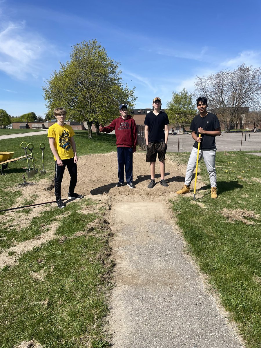 Time to get the long jump pits ready for the season! <a href="/MontcalmCougars/">Montcalm Cougars</a>