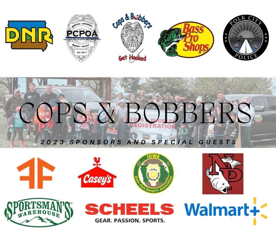 Please join the Polk City police department and the North Polk Fishing Club on May 20th from 8:30-10:00 a.m. at Big Creek Lake for their 2nd annual youth fishing event!
<a href="/NorthPolkCSD/">North Polk CSD</a> <a href="/NorthPolkHS/">North Polk High School</a> <a href="/northpolkcomets/">North Polk Activities</a>