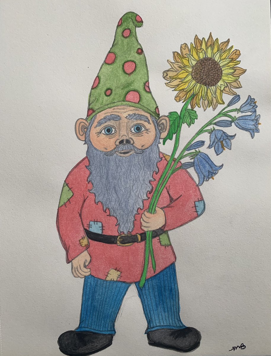 Luvbuzz_Art's tweet photo. Just a wee little gnome in watercolor. This one will likely make it into my RedBubble in the near future. 

Happy Monday ☕️☕️☕️☕️☕️

#artoftheday #gnomeart #watercolorpainting #watercolorart #originalcharacter #OriginalArt #Mondaymorning #allrightsreserved https://t.co/BfHleyt3dM