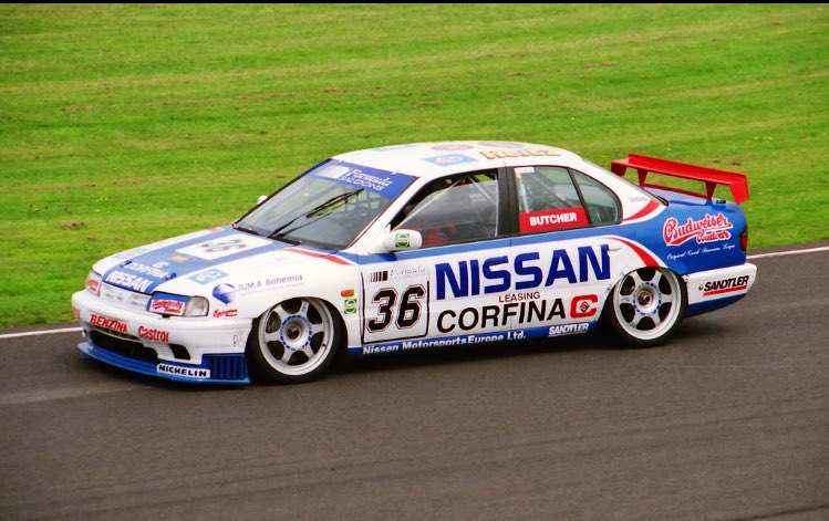 From the Archive: Keith Butcher -  Nissan Primera.

On its Formula Saloons debut at Thruxton (1999) Butcher qualified the Nissan on pole.  From that moment Formula Saloons competitors began purchasing Super Touring cars from all over Europe 🏁

#FormulaSaloons

(📸© Boris1964)