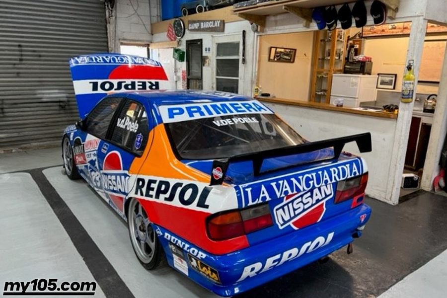 For Sale: The Nissan was an ex works Repsol car driven by Eric van de Poele in the 1996 Spanish Super Touring Championship. More recently it has been successful racing in New Zealand🇳🇿 

Available now at £90k 🏁

#BTCC #SuperTouring 

(📸 racecarsdirect.com/Advert/Details…)