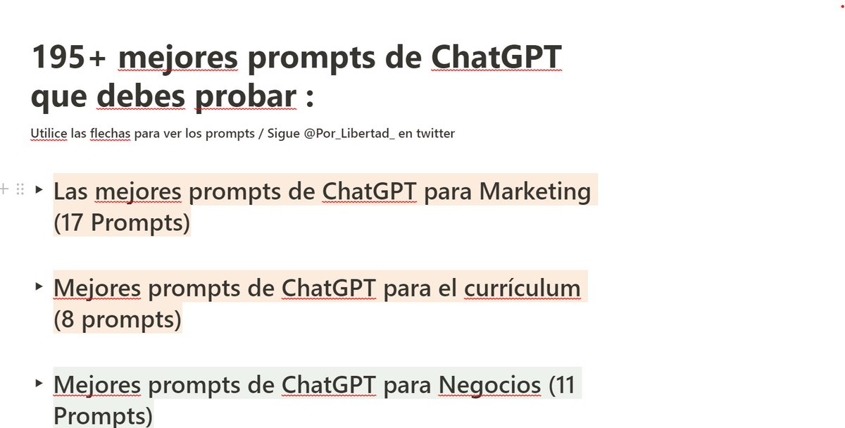 He juntado más de 195 prompts de ChatGPT para muchos temas

Prompts para:

- AI Arte
- Marketing
- Creación de contenido
- Estudios
- Y otros 16 nichos

Esto podría venderse fácilmente por $99, Pero aqui es gratis por 24h

RT + Comenta  "Prompts" 
(Debes seguir para que pueda DM)