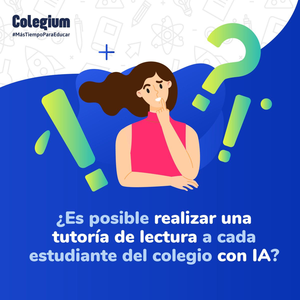 ¿Es posible realizar una tutoría de lectura a cada estudiante del colegio con IA? 🧐
Aquí está la respuesta: colegium.com/amira-y-colegi…

Escribe "yo" en los comentarios para agendar una reunión. 🙋🏻🙋‍

#InteligenciaArtificial #lectura #Mástiempoparaeducar