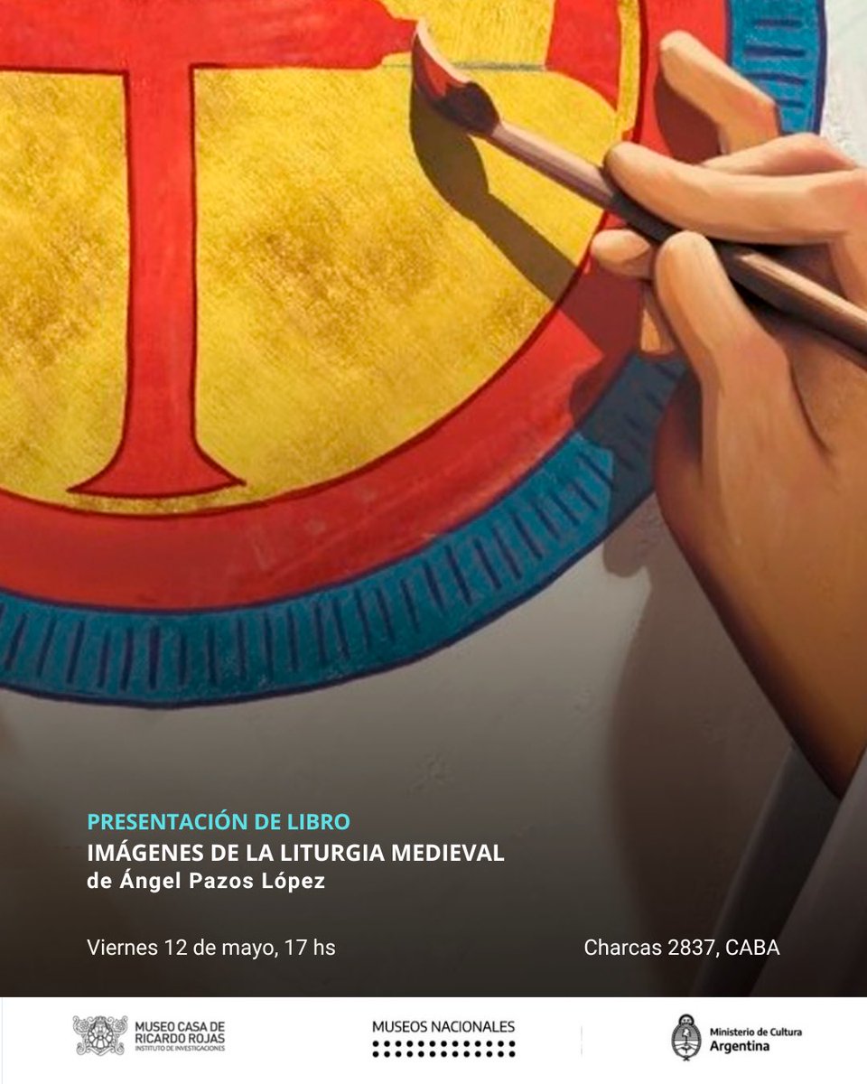 Invitamos a la presentación del libro “Imágenes de la literatura medieval” 
Más información bit.ly/3NJMobL

#Patrimoniosactivos
#Museosenmovimiento
#Museocasarojas
<a href="/MuseosNacion/">Museos y Patrimonio Nación</a> 
<a href="/CulturaNacionAR/">Cultura Nación</a>