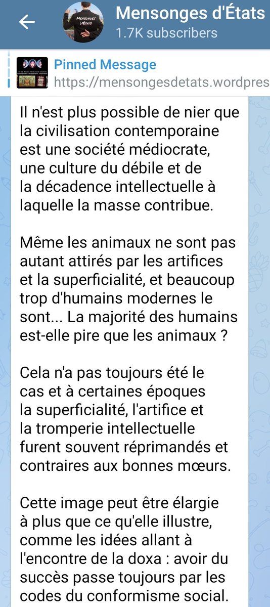 mensongesdetats's tweet photo. #médiocratie #débilocratie #superficialité

#SociétéMalade #SociétéArtificielle
#Moutons #Conformistes #conformiste #conformisme

#COPIESconformes 
#phocotopieshumaines
#lesAnimauxneSontpasAttirésparlesArtifices 

Post : https://t.co/CSJq9nsKLG

Article : https://t.co/2YyLYXShVA https://t.co/aBCQNwg1ND