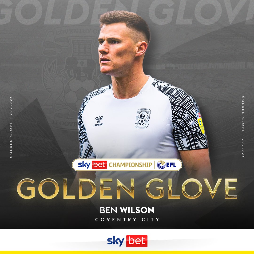 Sky Bet (@skybet) on Twitter photo 🙌 20 clean sheets
🔥 A 95th minute winner to help secure Play-Offs
🏆 The <a href="/SkyBetChamp/">Sky Bet Championship</a> Golden Glove
It's been some season for <a href="/Coventry_City/">Coventry City</a>'s Ben Wilson 🔵 🙌 20 clean sheets
🔥 A 95th minute winner to help secure Play-Offs
🏆 The <a href="/SkyBetChamp/">Sky Bet Championship</a> Golden Glove
It's been some season for <a href="/Coventry_City/">Coventry City</a>'s Ben Wilson 🔵