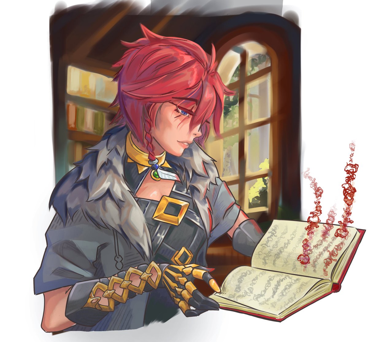 Partames's tweet photo. Some Warrior of Light coziness.

#FFXIV #FFXIVART https://t.co/rCS5GGWMs1