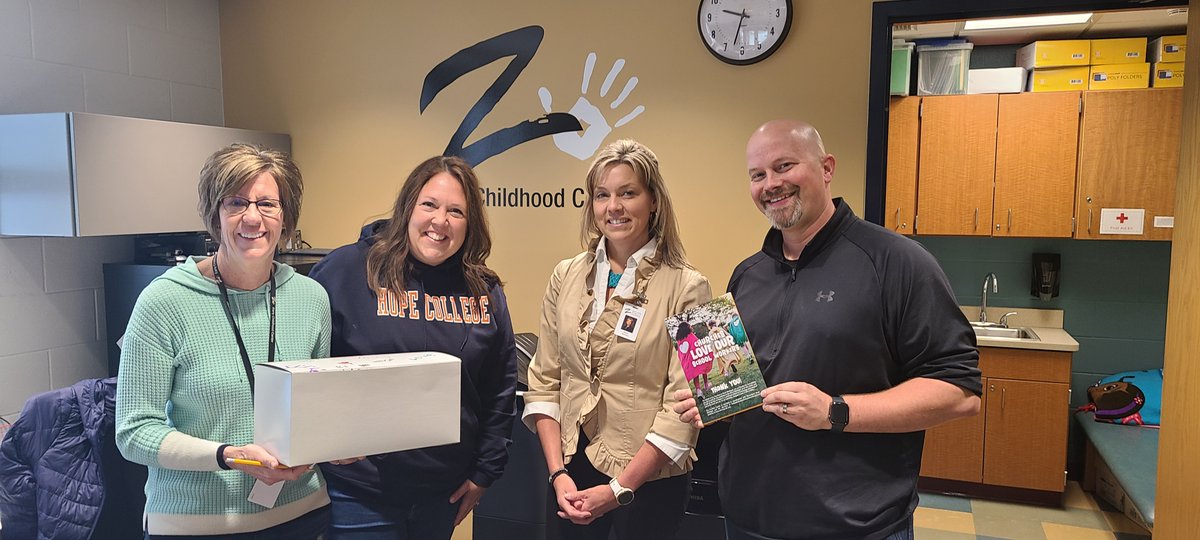 ❤️❤️Love Our Schools!❤️❤️

The Fearless Family of Churches ⛪️ &amp; Movement West Michigan, with the collaborative energy of 34 congregations, gifted boxes to ZPS staff and around West Michigan. Teaching pastor Josh Zoerhof joined Superintendent Mendham to deliver a few of the boxes.
