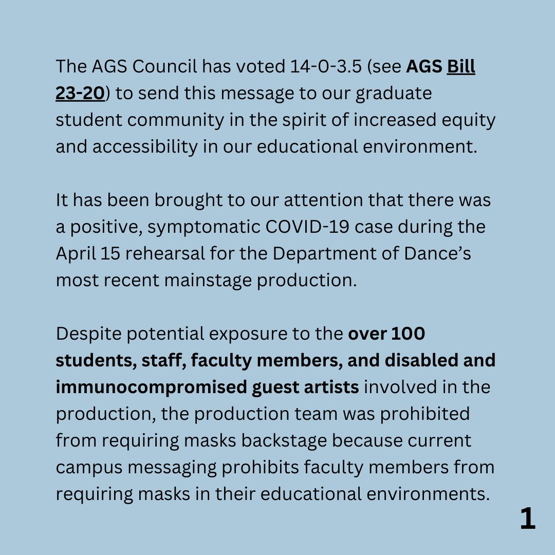 agsuci's tweet photo. The AGS Council has voted 14-0-3.5 (see AGS Bill 23-20) to send this message to our graduate student community in the spirit of increased equity and accessibility in our educational environment.

Correspondence sent to graduate students via email Monday, May 8th at 8AM https://t.co/MYB8ZA1mJ7