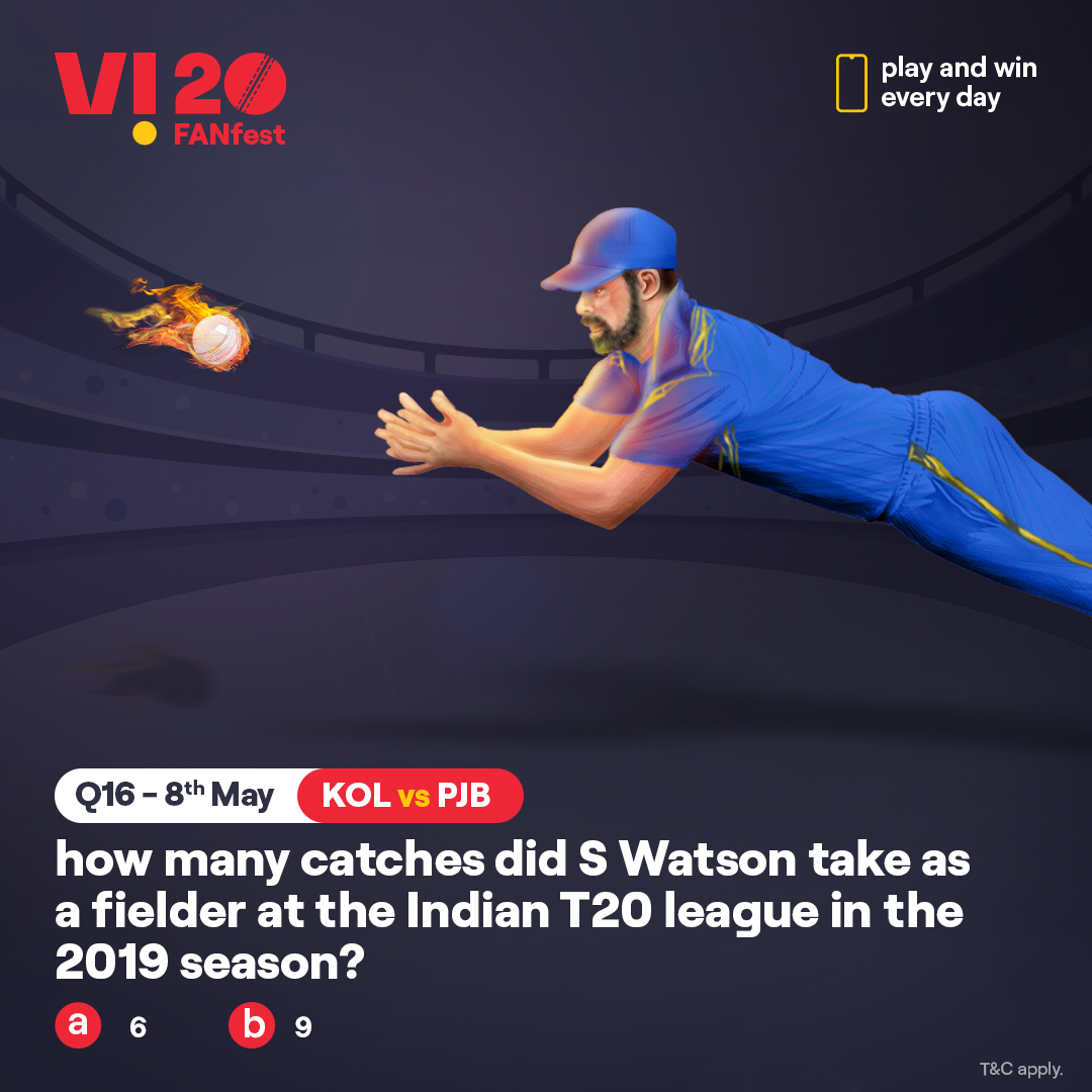 ViCustomerCare's tweet photo. Here’s your chance to win the hottest prizes. Comment #Vi20FANFest with the right answer to all the questions today and stand a chance to win big – a📱every day. The one who gets the most questions right this season will get 2 tickets to the finale. #ContestAlert #Cricket https://t.co/2tPRtJib2X