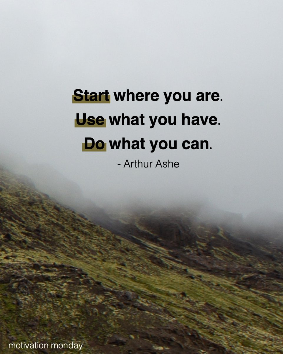 WWMBChurch's tweet photo. Are you feeling stuck?
This week, remember that progress doesn't require perfection. Start where you are, use what you have, and do what you can. 
God has given you everything you need to take the first step.
Let's make this week a good one! 
#MotivationMonday https://t.co/16GJllT0Sn